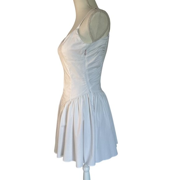 CAROLINE CONSTAS Orella Scoop Back Mini Dress in White X-Small New Womens - Picture 5 of 9